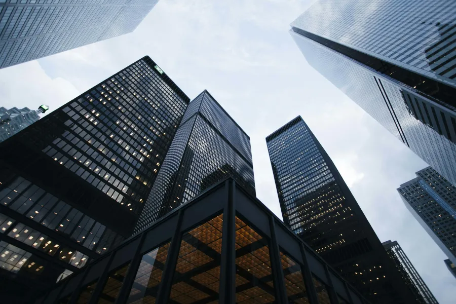 a group of skyscrapers